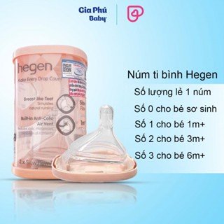 Núm ti Hegen Tách Lẻ chính hãng cho bé từ sơ sinh đảm bảo chất lượng hàng đầu