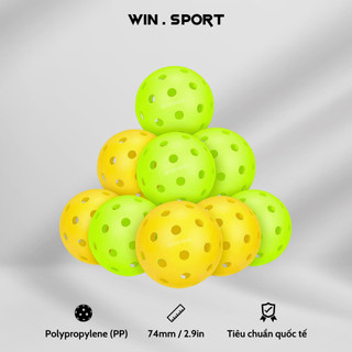 Bóng Pickleball thi đấu Sportbase 40 lỗ chất liệu PP, độ này đàn hồi đạt tiêu chuẩn cao