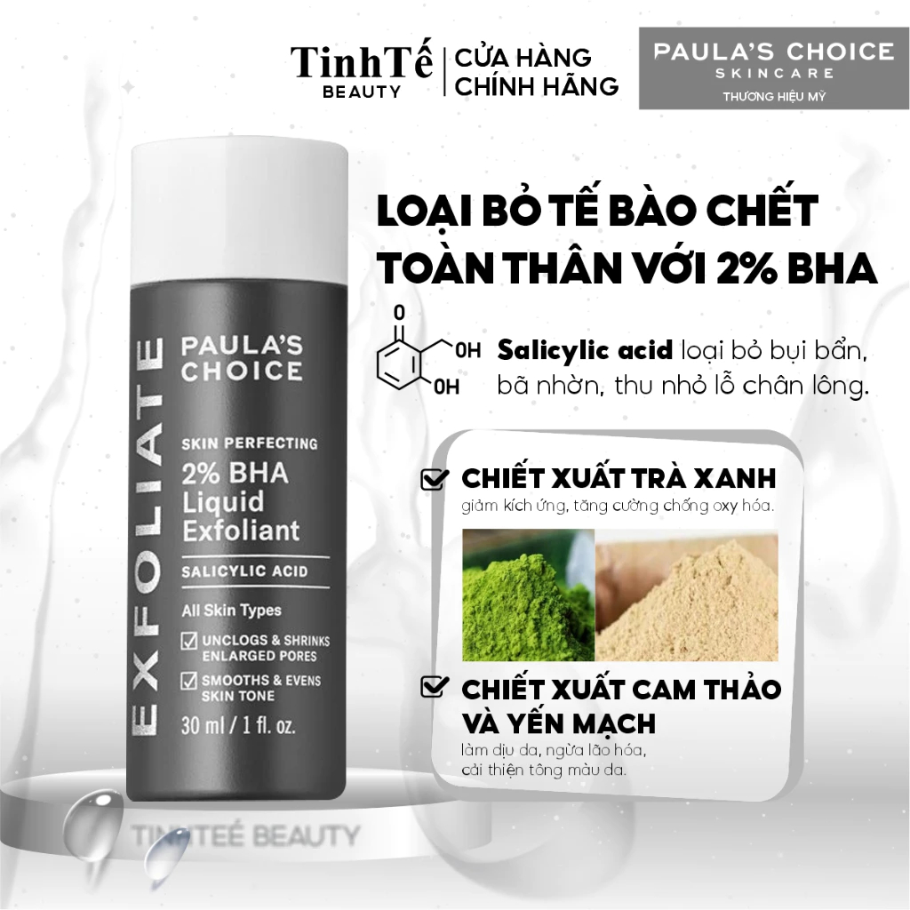 [FBS] Dung dịch loại bỏ tế bào chết Paula's Choice 2% BHA 30ml