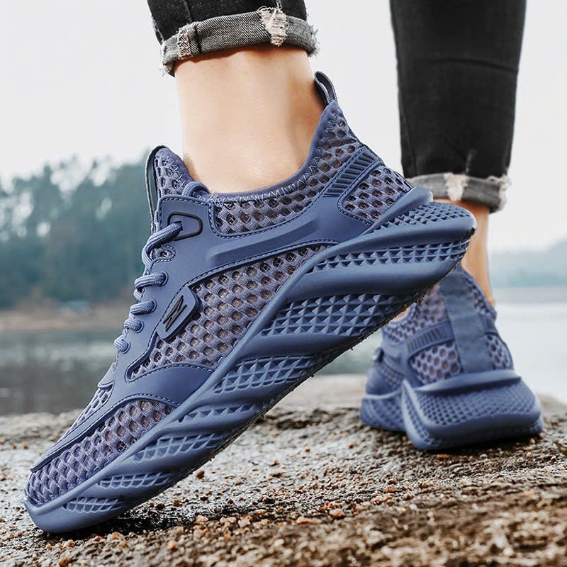 Giày Thể Thao Nam Sneaker Thoáng Khí Giày Nhẹ và Êm Chân Chạy Bộ Tập Gym Đủ Size Xanh, Trắng, Đen