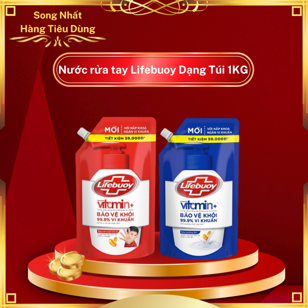  Nước rửa tay sạch khuẩn Lifebuoy Dạng Túi 1KG 