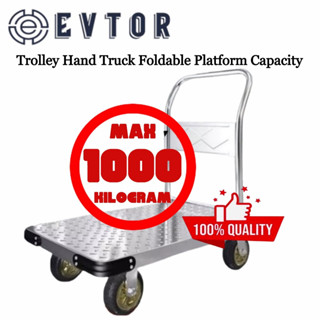 Xe Đẩy Hàng gấp gọn 1000kg Tấm thép đôi 90cm Xe Đẩy Hàng Bánh xe dày