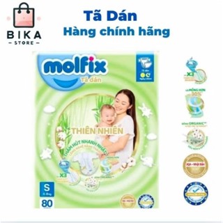 [Chính hãng] Tã/Bỉm Molfix Organic Miếng lót Sơ Sinh Miếng Tã Dán S80,NB1:100,NB2:66
