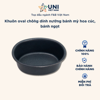 Khuôn oval chống dính nướng bánh mỳ hoa cúc, bánh ngọt Unibaker MK04