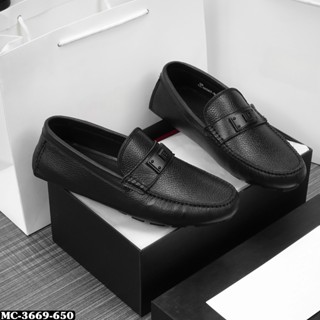 Giày Lười Nam Da Bò Thật Đế Âm Khâu Viền Cao Cấp - Moca Nan Sang Trọng Lịch Sự [FREESHIP]   MC-3669
