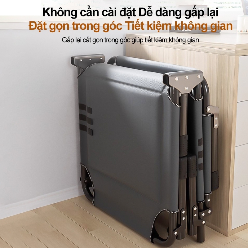 ALVIN Giường Gấp 193x62cm Ghế Thư Giãn Có Đệm - Giường Xếp Di Động Thoải Mái | BigBuy360 - bigbuy360.vn