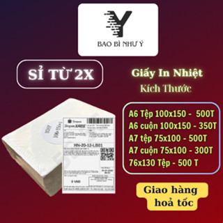 Giấy In Nhiệt Tự Dính A6 Kích Thước 100x150,Tệp 500 Tờ in đơn hàng TMĐT in bill chuyển phát nhanh