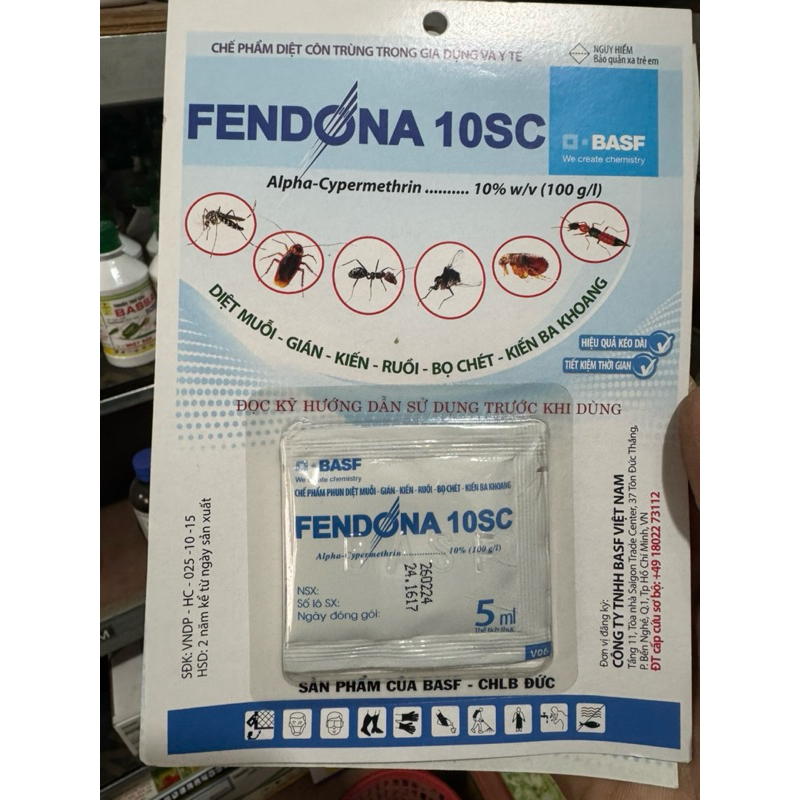Muỗi Fendona 10SC gói 5ml