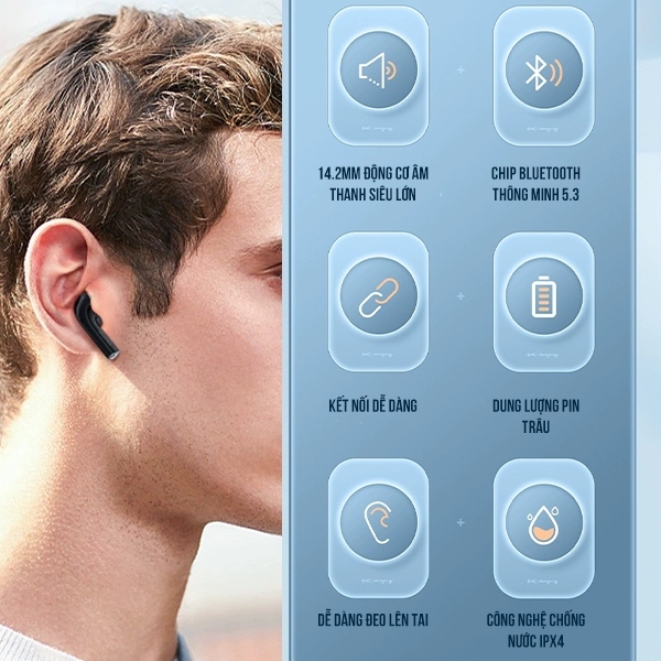 Tai Nghe Bluetooth X87 Cảm Ứng Thông Minh Chống Ồn Tốt Bass Mạnh Pin khỏe- LINKEETECH | BigBuy360 - bigbuy360.vn