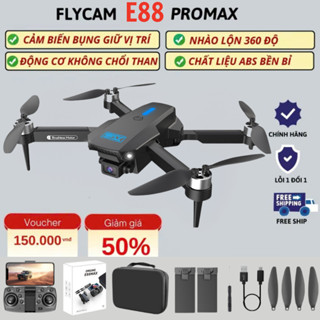 PIycam Mini, Flycam Giá Rẻ, Máy Bay Không Người Lái E88 MAX Camera Kép,Chế Độ Cảm Biến Giữ Vị Trí Chạm Tự Động