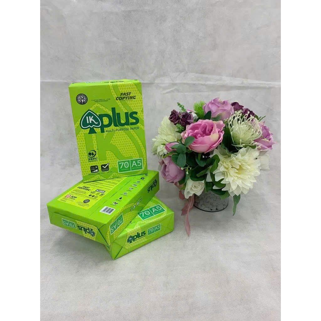 1 Ream 500 Tờ Giấy in văn phòng IK Plus 70gsm/80gsm Khổ A4