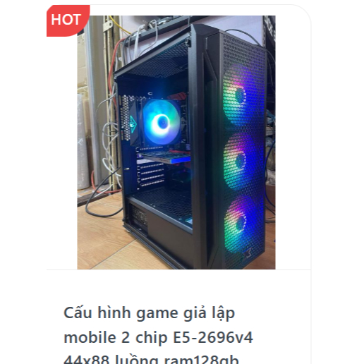 Cấu hình đào 5 tài khoản Pi Grass chip E5-2696v4 44x88 luồng ram128gb ssd1TB card gtx1080ti 8gb