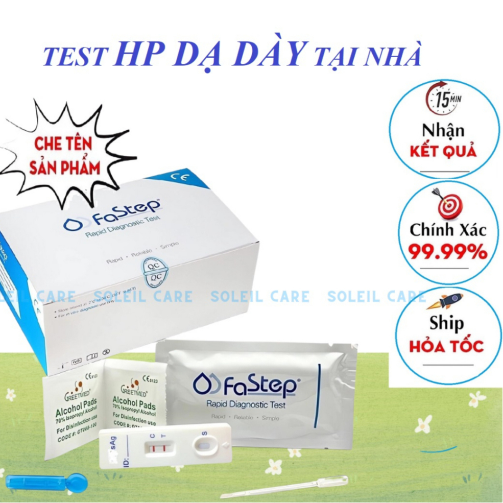 Bộ Que Test Nhanh Bệnh Dạ Dày, Khuẩn HP - Dễ Sử Dụng, Chính Xác, Chi Phí Thấp, Test HP Tại Nhà | Lok