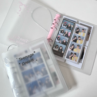 BÌA BINDER PHOTOSTRIP A6 ĐỰNG ẢNH 4cut PHOTOSTRIP POLAROID// Bìa lấp lánh còng A6// Laburi Corner