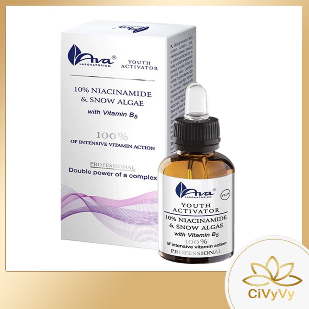 Serum Ava Youth Activator Plus Niacynamide (10% Niacinamide & 1% B5) 30ml