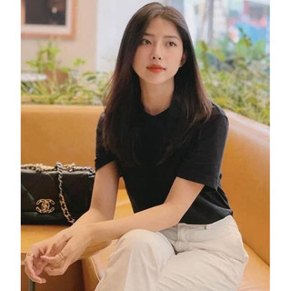 Áo phông cổ tròn nữ cộc tay HM auth