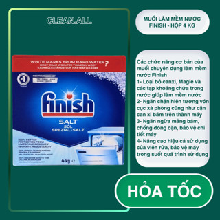 Muối rửa bát Finish 4kg/ Muối làm mềm nước Finish loại 4kg chén - Finish EU