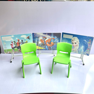 Bộ bàn làm việc học tập chân cao gấp gọn dành cho học sinh sinh viên kèm ghế (💖FREE SHIP💖)