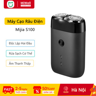 Xiaomi Mijia Máy cạo râu điện S100 Dao cạo ướt & khô Lưỡi dao kép chống nước Đầu nổi độc lập
