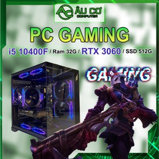 PC Gaming, Máy tính Gaming, Cây Gaming, PC đồ hoạ chơi game Giá rẻ Intel i5 10400F / Ram 32G / RTX 3060 / Vỏ kính Bể cá