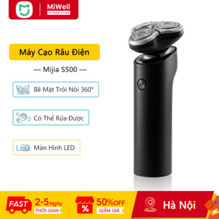Xiaomi Mijia Máy cạo râu điện S500 Dao cạo ướt & khô Lưỡi dao kép chống nước Đầu & Râu Tông đơ có thể sạc lại
