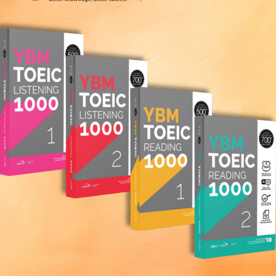 Sách > (Lẻ) YBM TOEIC 1000 (Trọn Bộ 4 Cuốn) - Chinh Phục Lộ Trình Toeic 500+ Đến 700+ (Alpha Books)