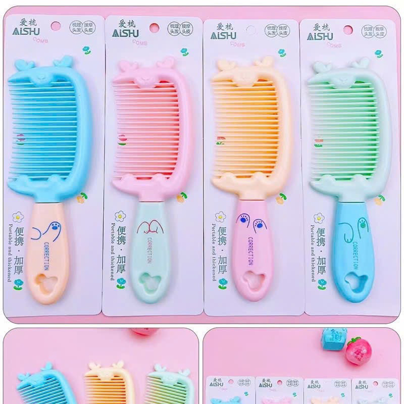Lược chải tóc tai gấu hoạt hình cute nhiêu màu sắc dễ thương HT-shopls