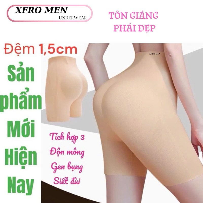 Quần độn mông mặc váy nữ Lady-sky  cao cấp, Siết eo, nịt đùi, nâng mông tự nhiên không lộ 3 trong 1 