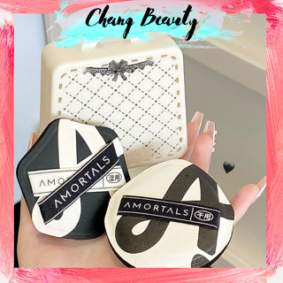 AMORTALS Set Bông Mút Amortals Phiên Bản Ermutao Duble A Powder Puff Sử Dụng Khô Và Ướt Kèm Hộp Đựng Bảo Quản Chính Hãng