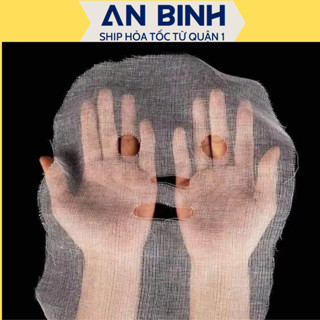   Q1-HCM  Gạc đắp mặt nạ - Set 100 miếng gạc đắp mặt nạ nạ gạc khoét sẵn mắt mũi miệng tiện lợi cho Spa 