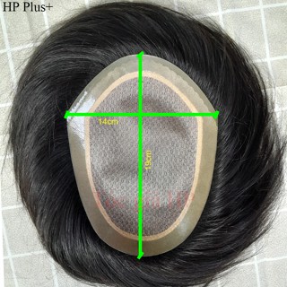 Tóc giả nam siêu da đầu, viền đề Silicon 2 lớp, tóc móc, dễ cắt tạo được các kiểu tóc