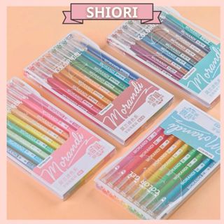 Set 9 Bút Gel MOKA Chính Hãng Mực Morandi Nhiều MàuCổ Điển Cho Học Sinh, Sinh Viên - Tiệm Bút SHIORI