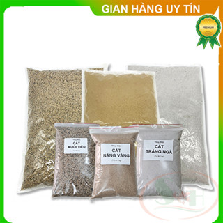 Cát trải nền bao 5 kg nắng vàng, muối tiêu, trắng ngà, kim sa bể thủy sinh cá tép cảnh store2