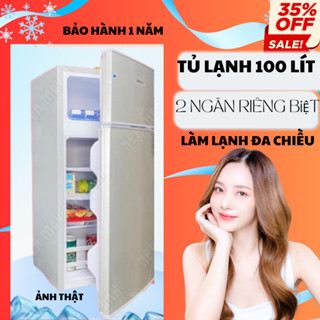  Tủ lạnh mini 100 lít  tủ lạnh mini có ngăn đá,tiết kiệm điện ,dùng để trữ sữa mẹ phù hợp gia đình nhỏ 