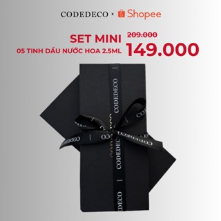Set mini 05 chai tinh dầu nước hoa CODEDECO 2.5ml - 05 x 2.5ml ( Xem mô tả )