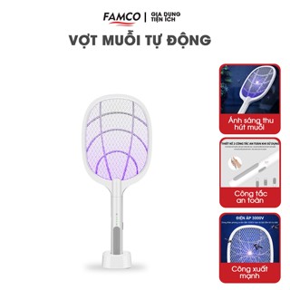 Vợt muỗi thông minh tự động kiêm đèn bắt muỗi NP-A223 sạc tích điện, vợt bắt muỗi thông minh cao cấp để bàn Hot New New