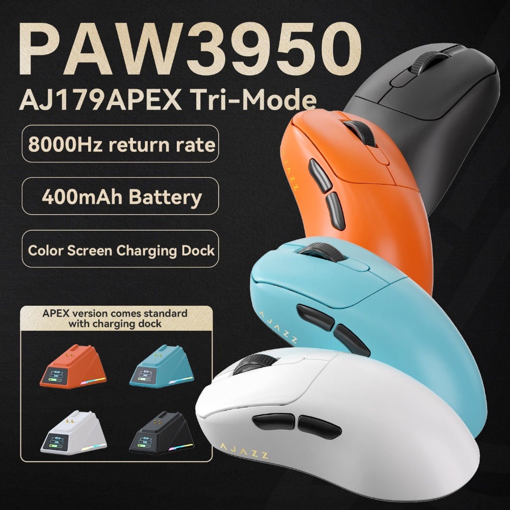 Chuột không dây AJAZZ AJ179 Series -3 mode kết nối - Paw3395 - DPD 30000 - APP tùy chỉnh | BigBuy360 - bigbuy360.vn