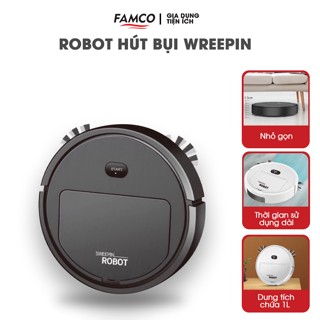 Robot Hút Bụi Lau Nhà Thông Minh SWEEPIN, ROBOT Hút Bụi Thông Minh Tự Động Cho Gia Đình Hot New New