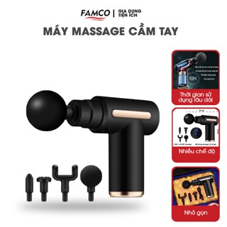 Máy Massage Cầm Tay Mini, Súng Massage Cầm Tay Mini Toàn Thân 6 Cấp Độ Chuyên Sâu Đa Năng - DL2 New