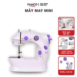 Máy May Mini Gia Đình Để Bàn - Máy Khâu Thiết Kế Nhỏ Gọn Dễ Sử Dụng Bảo Hành 6 Tháng New New