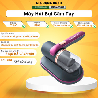 Máy hút bụi giường nệm, máy hút bụi không dây sạc pin có tia UV khử khuẩn, hút ẩm không khí, chăn ga, ghế sofa