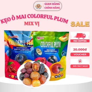 Kẹo ô mai Colorful Plum MIX 5 vị Gói 408g