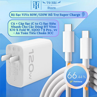 (Cao Cấp) Bộ Sạc ViVo 120W Super Flash Charge Hỗ Trợ Cho Các Dòng IQOO, X100, X Fold W, Neo8/9.. vv