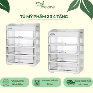 Kệ đựng Mỹ phẩm Hokori. Tủ mỹ phẩm cao cấp 2 3 4 ngăn tiện dụng, nhựa bền đẹp dễ vệ sinh. khay đựng son, kệ đồ makeup