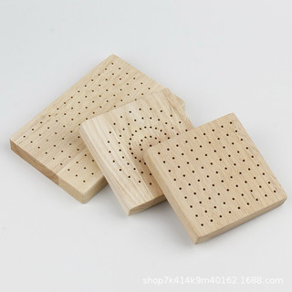 Đế gỗ đục lỗ cắm tượng đất sét/ hoa đất sét/ ứng dụng handmade