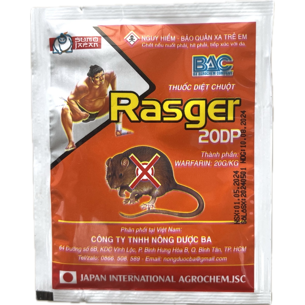 Thuốc Chuột Thông Minh Thế hệ mới - Rasger 20DP - Gói 10g - Dạng Bột