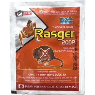  Thuốc Chuột Thông Minh Thế hệ mới - Rasger 20DP - Gói 10g - Dạng Bột 