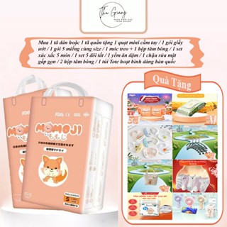 Tã quần/Dán Momoji Nhật Bản, thoáng khí, thoát ẩm tốt giúp da bé sơ sinh khô thoáng dài lâu
