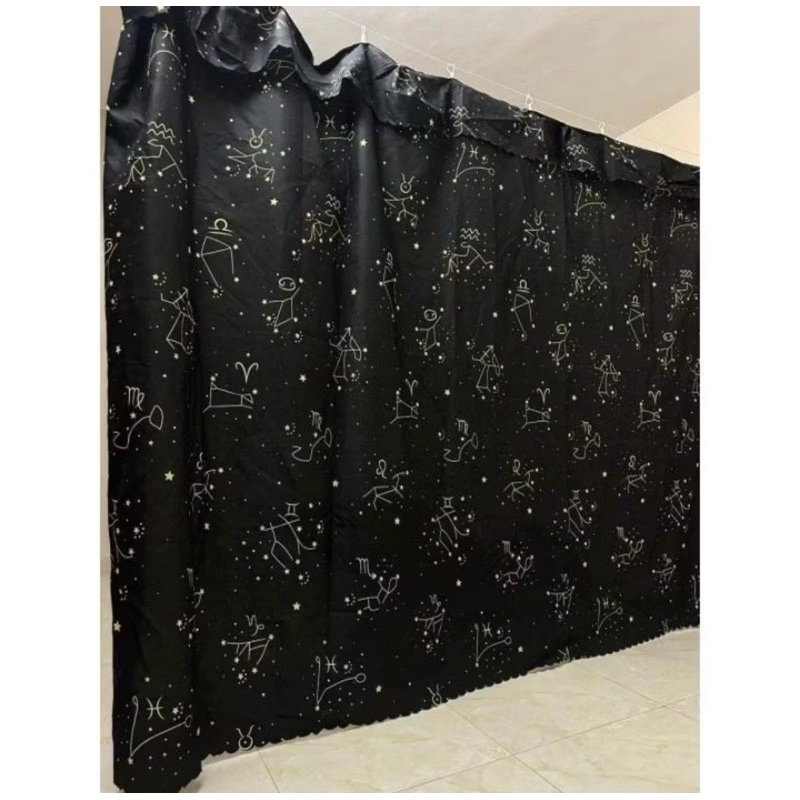 RIDO Rèm Cửa ngăn phòng che nắng phòng ngủ có móc treo được chọn màu