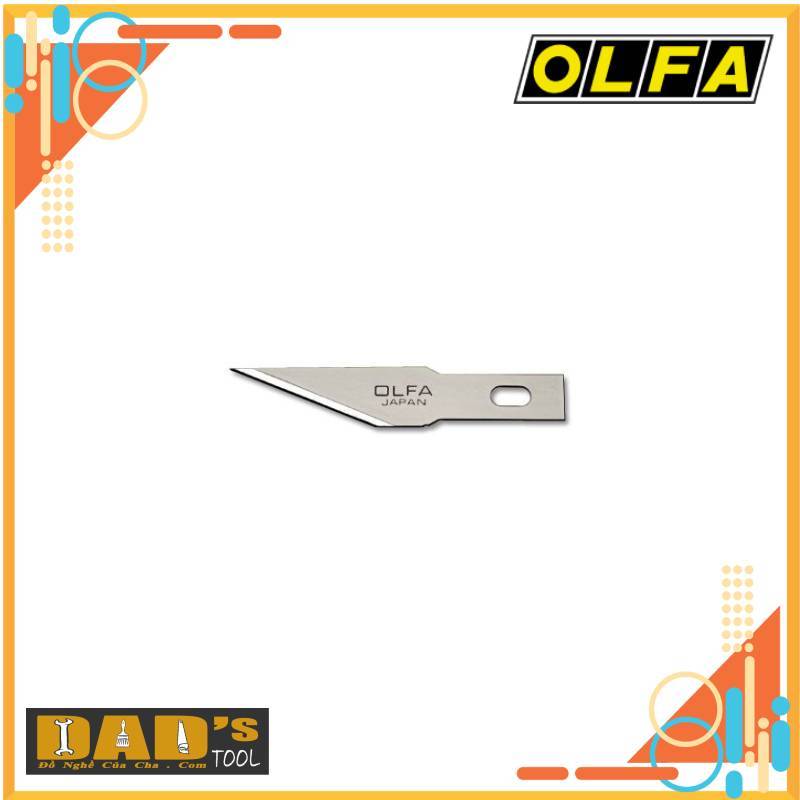 LƯỠI DAO TRỔ THỦ CÔNG OLFA KB4-S/5 (HỘP 5 LƯỠI) (Dùng cho dao AK-4)